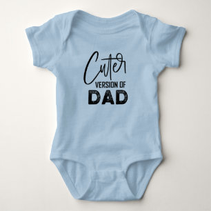 Funny cuter version Dad boy Baby Bodysuit