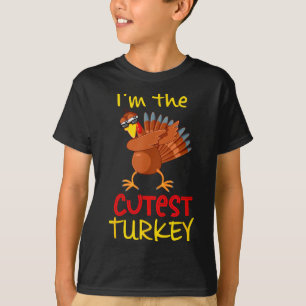 Funny Cutest Turkey Matching Family Group Thanksgi T-Shirt