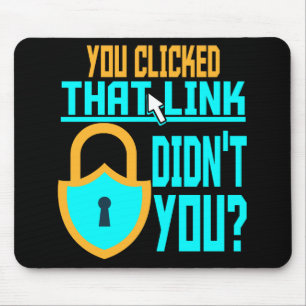 Funny Cyber Security Gift Computer Hacker Tech Mouse Mat