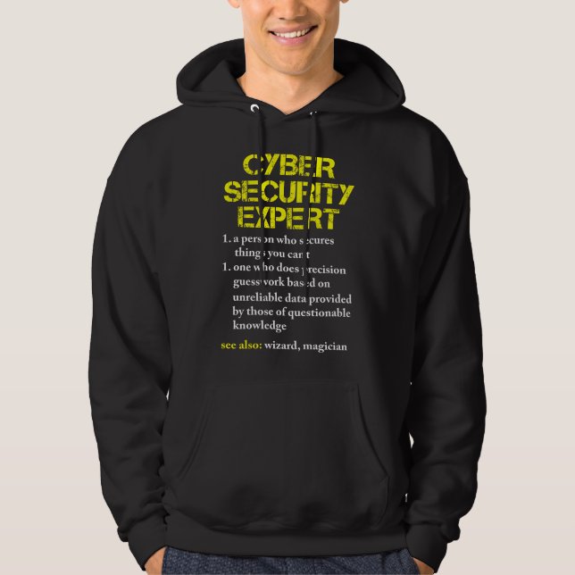 Funny Cybersecurity Definition Expert Computer Eng Hoodie (Front)