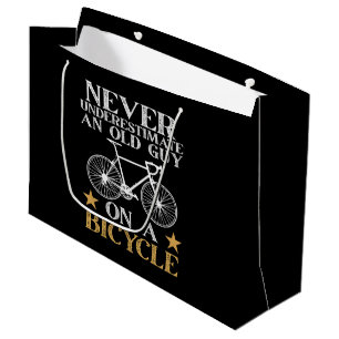 Funny Cycling Biker Humour Large Gift Bag
