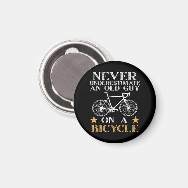 Funny Cycling Biker Humour Magnet (Front/Back)