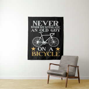 Funny Cycling Biker Humour Tapestry