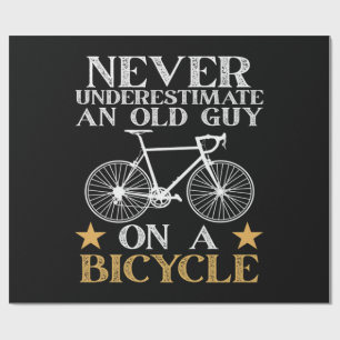 Funny Cycling Biker Humour Wrapping Paper