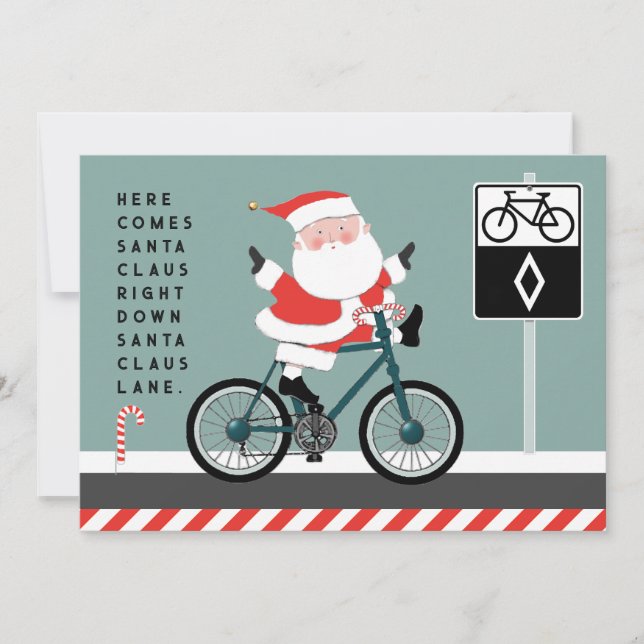 Funny Cycling Christmas Cards (Front)