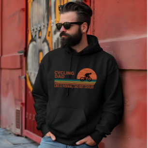 Funny Cycling Dad Like A Normal Dad But Cooler Hoodie