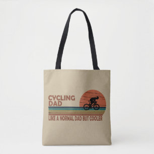 Funny Cycling Dad Like A Normal Dad But Cooler  Tote Bag