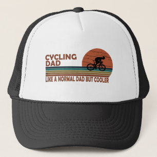 Funny Cycling Dad Like A Normal Dad But Cooler Trucker Hat
