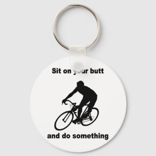 Funny cycling key ring