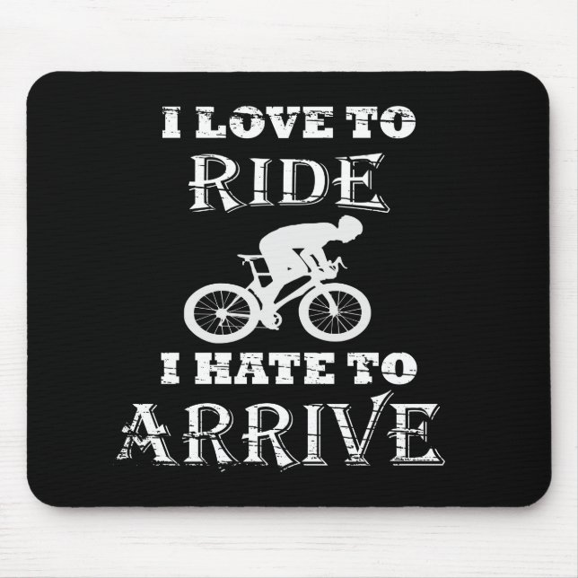 Funny cycling  mouse mat (Front)