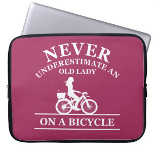funny cycling quote laptop sleeve