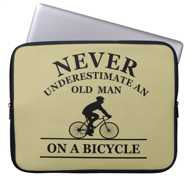 funny cycling quote laptop sleeve (Front)