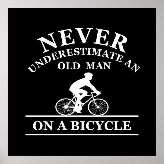 funny cycling quote poster (Front)