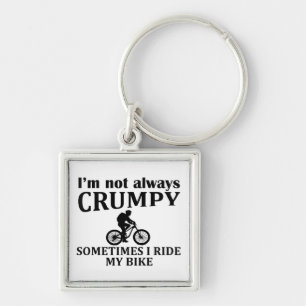 funny cycling quotes key ring