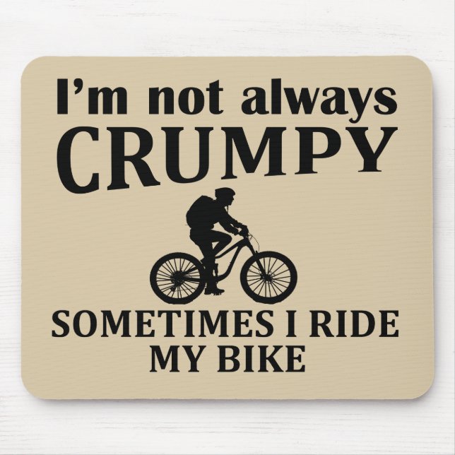 funny cycling quotes mouse mat (Front)
