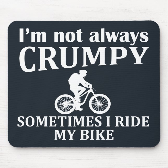 funny cycling quotes mouse mat (Front)