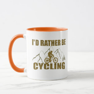 Funny cycling quotes mug