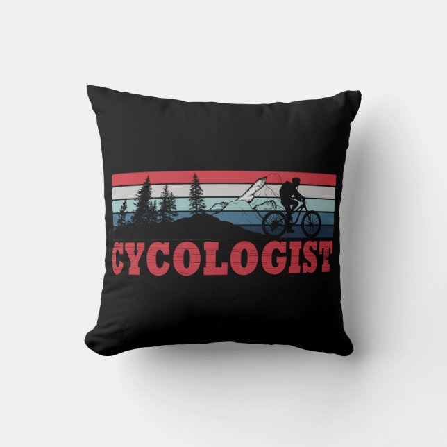 Funny Cycling Retirement - Cycologist  Cushion (Front)