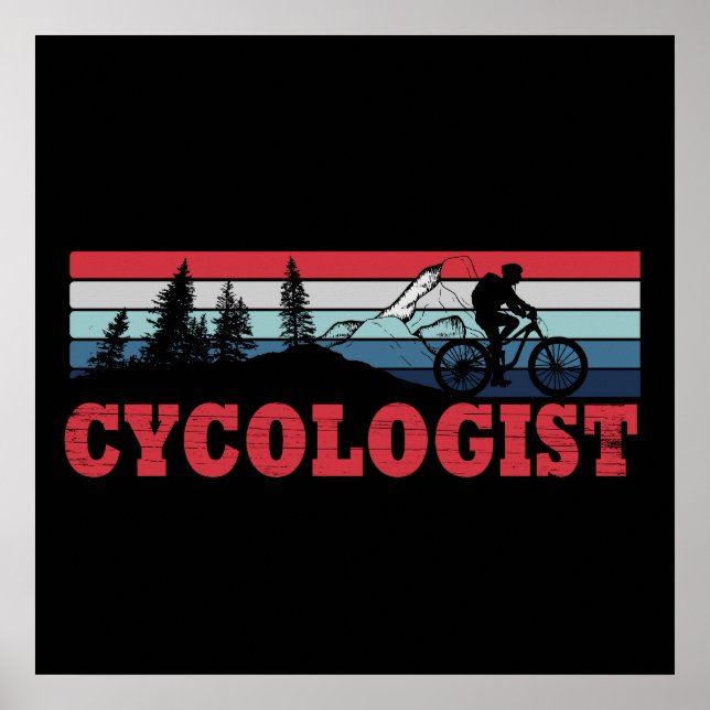 Funny Cycling Retirement - Cycologist  Poster (Front)