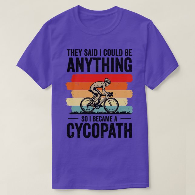 Funny Cycling Riders Cyclist Bicycle Mountain Cycl T-Shirt (Design Front)