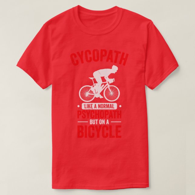 Funny Cycling Riders Cyclist Bicycle Mountain Cycl T-Shirt (Design Front)