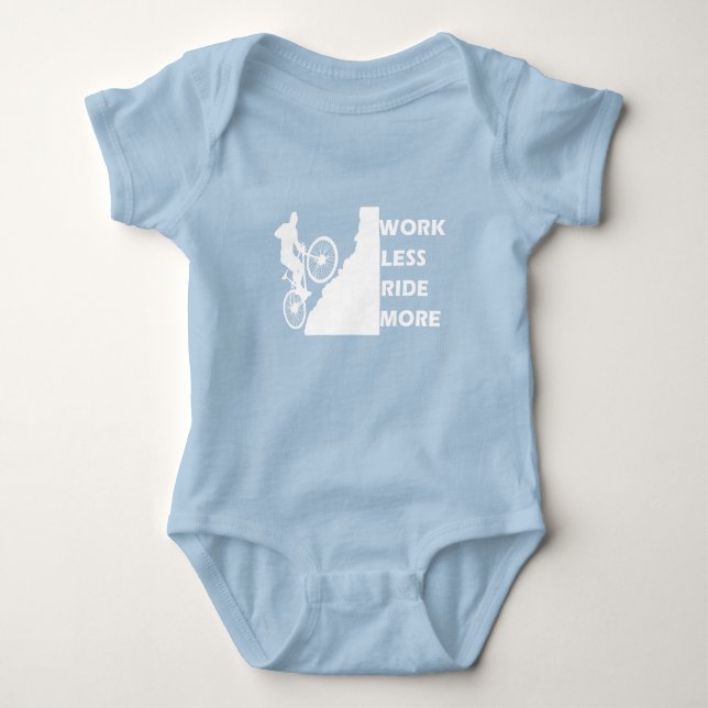Funny cycling saying baby bodysuit (Front)