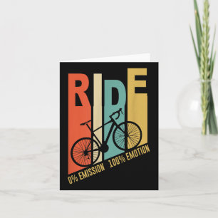 Funny Cyclist Bicycle Gift Environmental Protectio Card