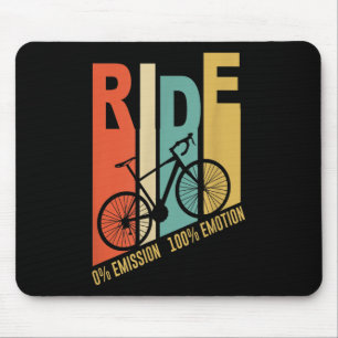 Funny Cyclist Bicycle Gift Environmental Protectio Mouse Mat