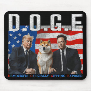 Funny D.o.g.e Doge Democrats Officially Getting Ex Mouse Mat