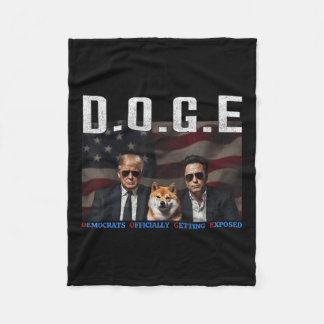 Funny D.o.g.e Doge Democrats Officially Getting Fleece Blanket