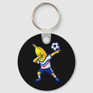 Funny Dabbing Banana Soccer Player Football Sport Key Ring