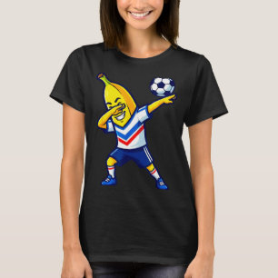 Funny Dabbing Banana Soccer Player Football Sport T-Shirt