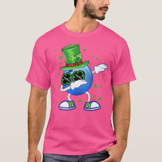 Funny Dabbing Bowling Leprechaun St Patrick Day Me T-Shirt