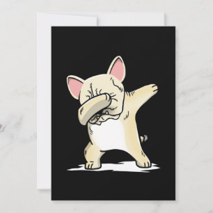 Funny Dabbing Bulldog Dog Thank You Card