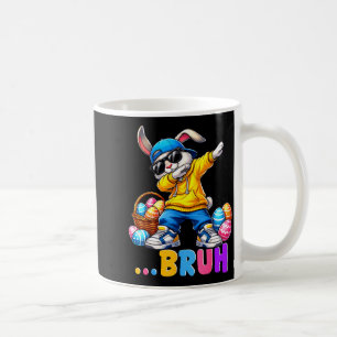 Funny Dabbing Bunny Bruh Happy Easter Shirts for Coffee Mug