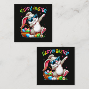 Funny Dabbing Bunny Easter Happy Easter Enclosure Card