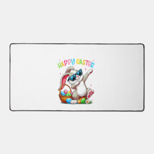 Funny Dabbing Bunny Easter Happy Easter for Boys G Desk Mat