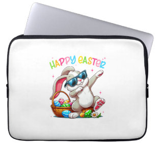 Funny Dabbing Bunny Easter Happy Easter for Boys G Laptop Sleeve