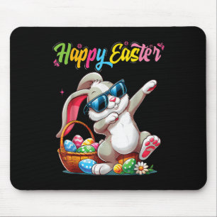 Funny Dabbing Bunny Easter Happy Easter For Boys G Mouse Mat