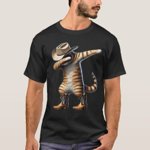 Funny Dabbing Cat Cowgirl Western Country Kitten T-Shirt
