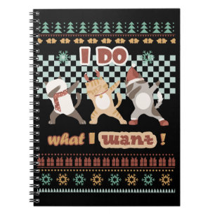 Funny Dabbing Cat - I Do What I Want Notebook
