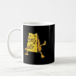 Funny Dabbing Cheddar Cheese Drawing Tee Kids Coffee Mug