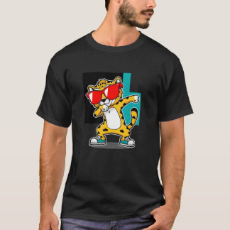 Funny Dabbing Cheetah Sunglasses Cheetah Animal T-Shirt