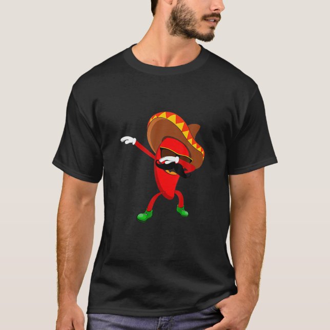 Funny Dabbing Chilli Mexican Pepper Dab Gift Cute  T-Shirt (Front)