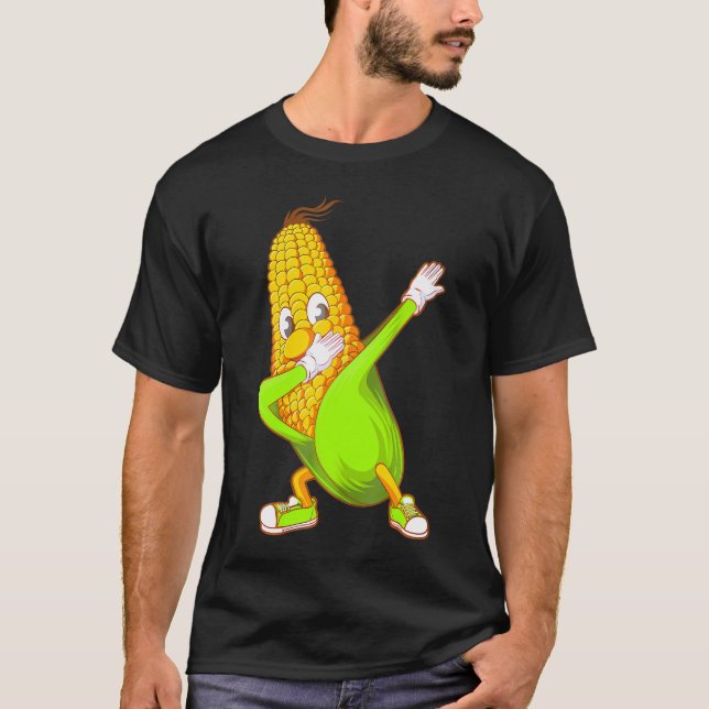 Funny Dabbing Corn Cute Dancing Farmers.png        T-Shirt (Front)