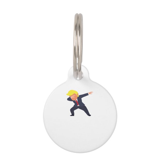 Funny Dabbing Design Classic Pet Tag (Front)