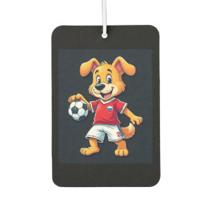 Funny Dabbing Dog Russia Soccer Jersey Russian Foo Car Air Freshener