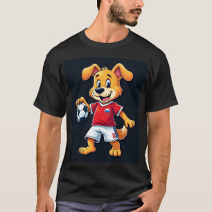 Funny Dabbing Dog Russia Soccer Jersey Russian Foo T-Shirt