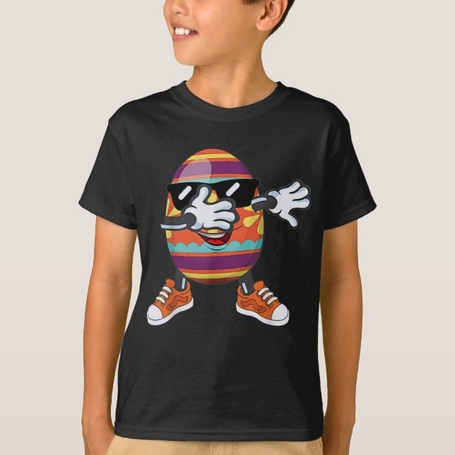 Funny Dabbing Easter Egg  T-Shirt (Front)