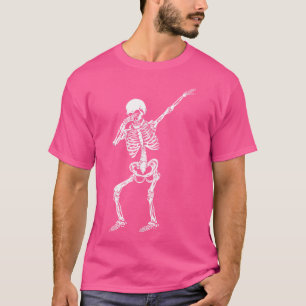 Funny Dabbing Halloween Skeleton Dab Hip Hop Skull T-Shirt